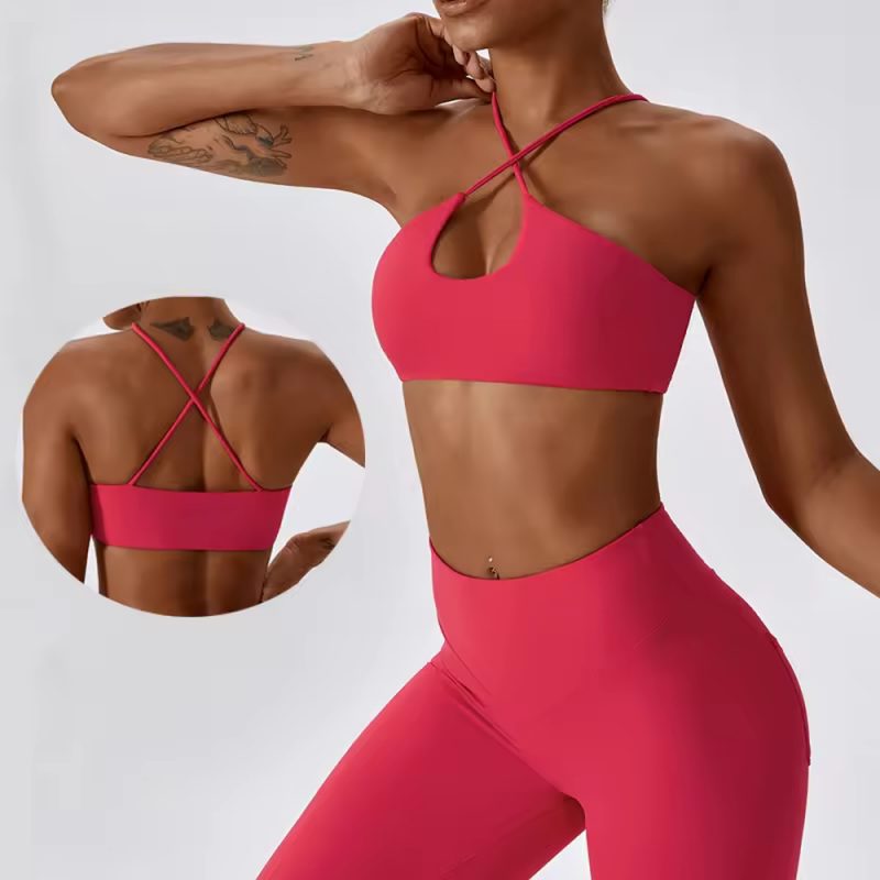 Bustieră sport damă material elastic Roz – FITINT 462 2025 1