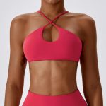 Bustieră sport damă material elastic Roz – FITINT 462 2025 16