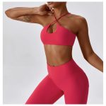 Bustieră sport damă material elastic Roz – FITINT 462 2025 24
