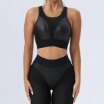 Bustieră sport damă material elastic Negru – FITINT 476 2025 7
