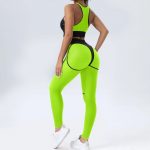 Colanți sport damă talie înaltă Verde – FITINT 470 2025 16