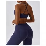 Colanți sport damă talie înaltă Albastru – FITINT 464 2025 35