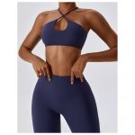 Colanți sport damă talie înaltă Albastru – FITINT 464 2025 27