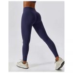 Colanți sport damă talie înaltă Albastru – FITINT 464 2025 29