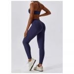 Colanți sport damă talie înaltă Albastru – FITINT 464 2025 33