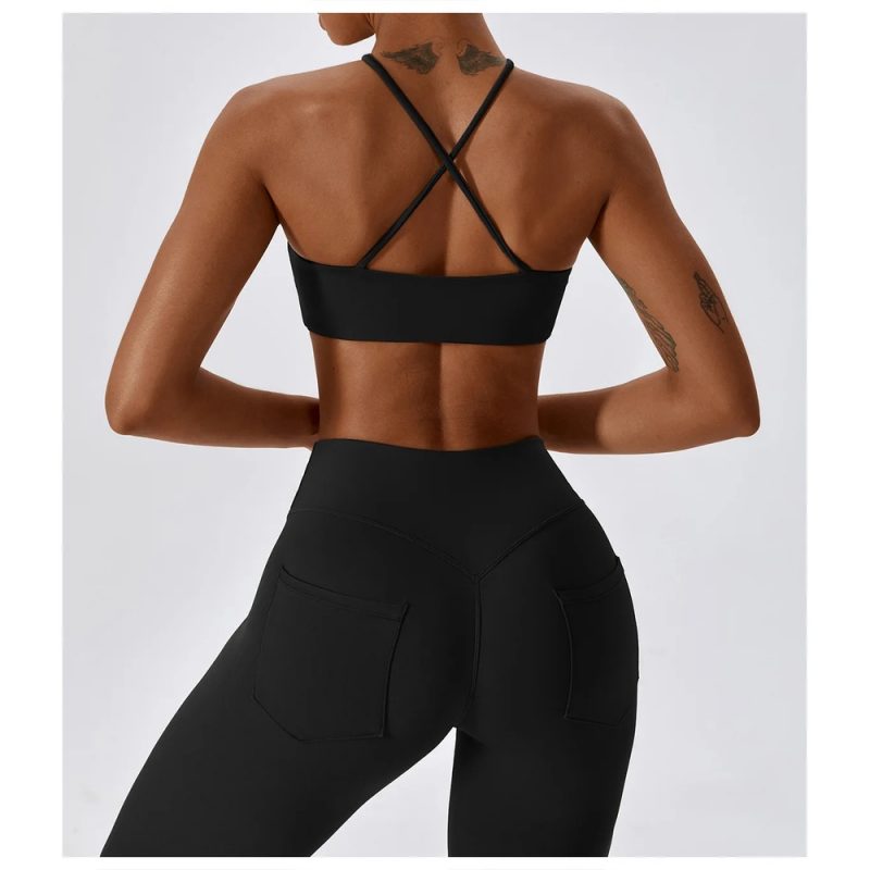 Colanți sport damă talie înaltă Negru – FITINT 466 2025 2