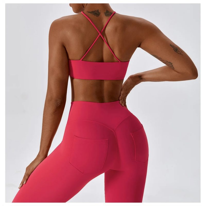 Colanți sport damă talie înaltă Roz – FITINT 465 2025 6