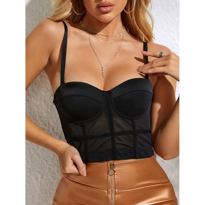 Corset cu push up Sutien Negru FITINT 475 2025 1