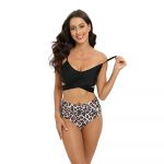 Costum de baie damă push-up talie înaltă Negru – FITINT 181 2025 20