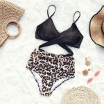 Costum de baie damă push-up talie înaltă Negru – FITINT 181 2025 24
