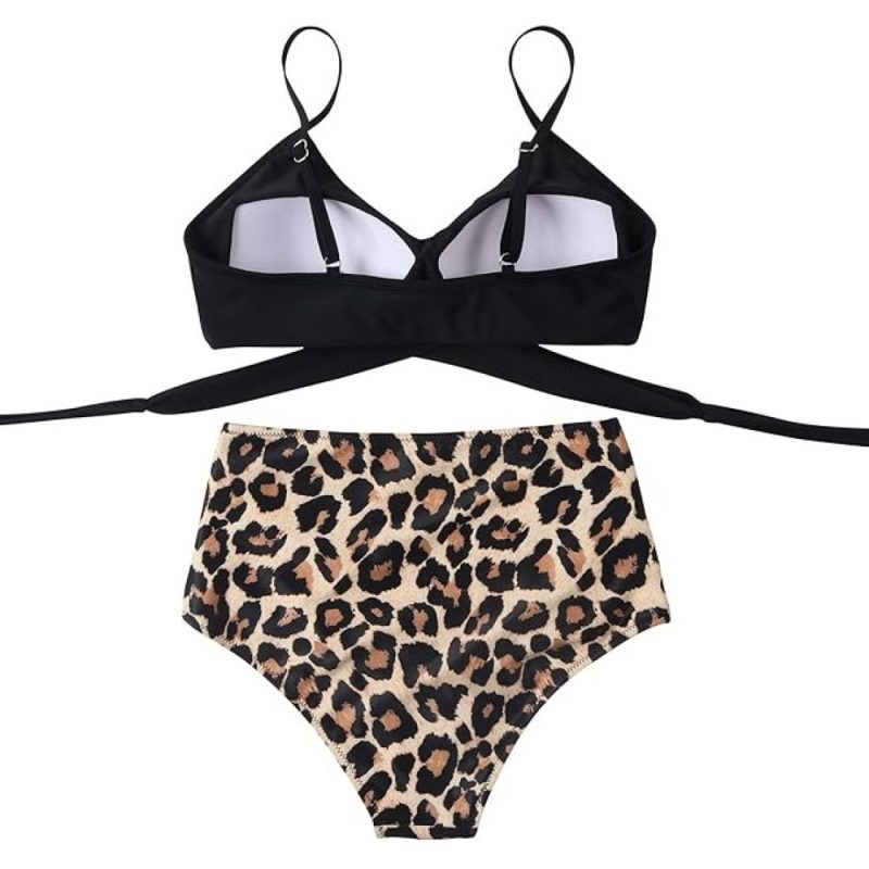 Costum de baie damă push-up talie înaltă Negru – FITINT 181 2025 8