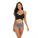 Costum de baie damă push-up talie înaltă Negru – FITINT 181 2025 28