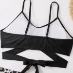 Costum de baie damă push-up talie înaltă Negru – FITINT 181 2025 32