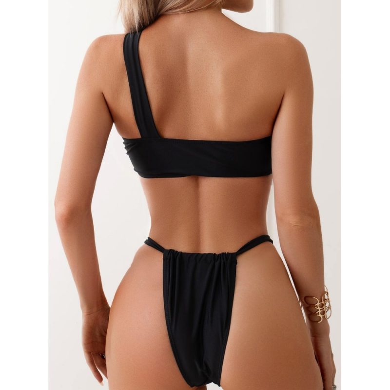 Costum de baie damă 2 piese Negru – FITINT 498 2025 4