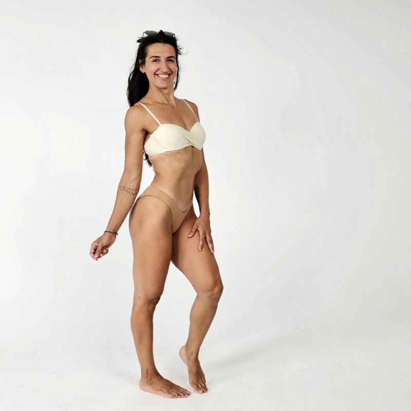 Costum de baie damă 2 piese Bej – FITINT 005 2025 8