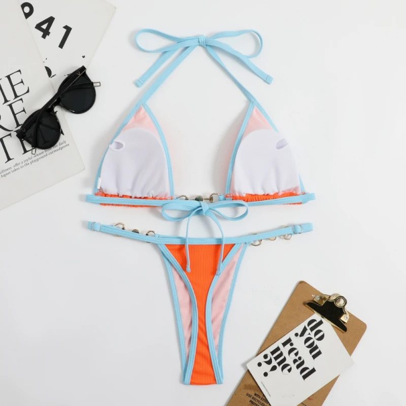 Costum de baie damă 2 piese Portocaliu – FITINT 505 2025 5