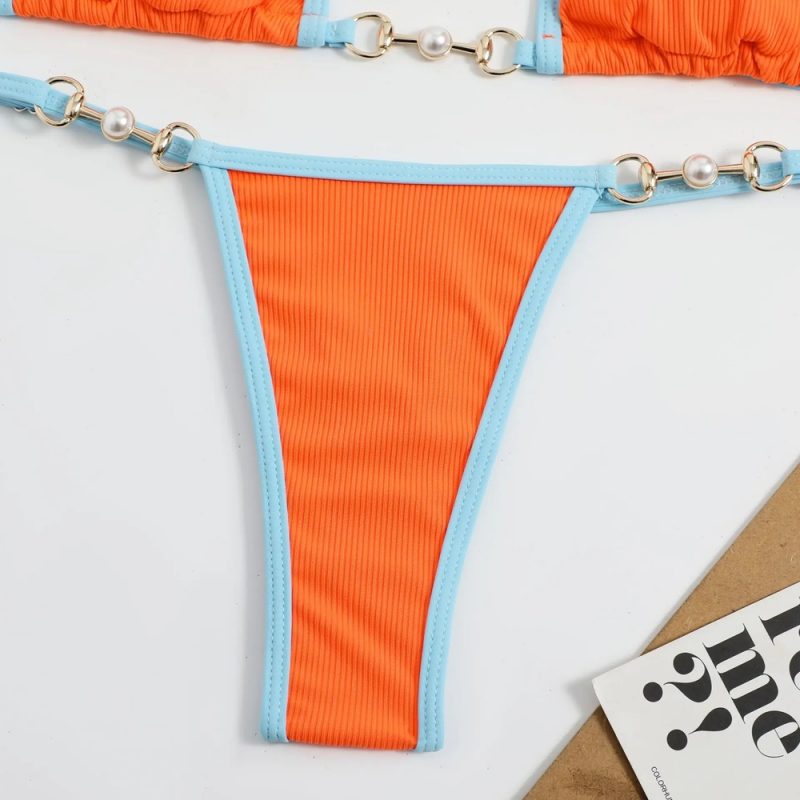Costum de baie damă 2 piese Portocaliu – FITINT 505 2025 2