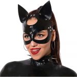Masca din piele sexy Carnaval Party Cosplay Pisica Neagra FITINT 278 2025 18