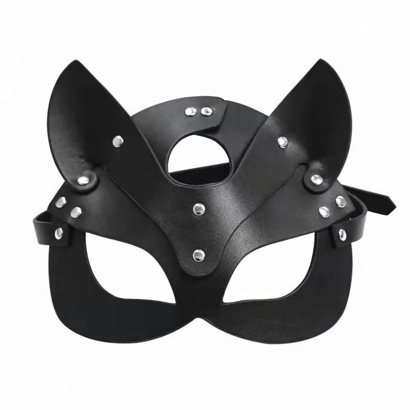 Masca din piele sexy Carnaval Party Cosplay Pisica Neagra FITINT 278 2025 3