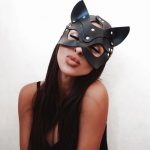Masca din piele sexy Carnaval Party Cosplay Pisica Neagra FITINT 278 2025 22