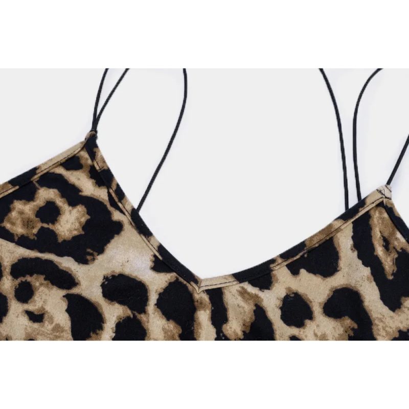 Rochie dama casual cu decolteu Animal Print FITINT 481 2025 4