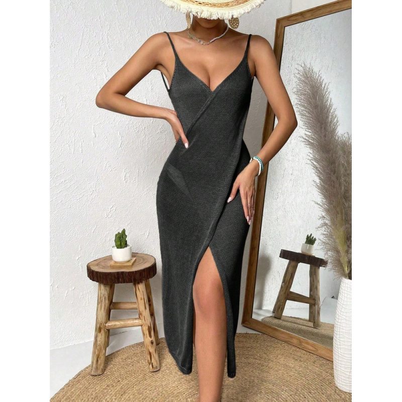 Rochie de plaja damă Negru – FITINT 483 2025 1