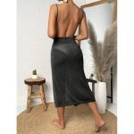 Rochie de plaja damă Negru – FITINT 483 2025 15
