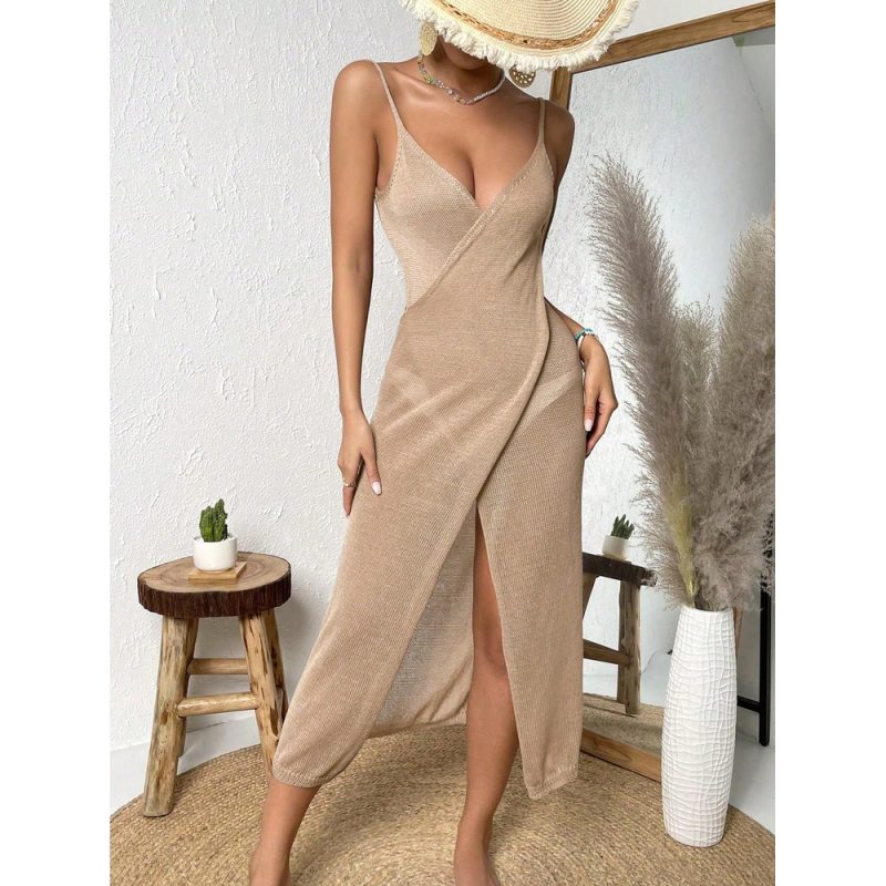 Rochie de plaja damă Bej – FITINT 483 2025 3