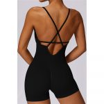 Salopetă fitness damă Negru – FITINT 459 2025 9