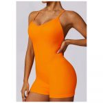 Salopetă fitness damă Portocaliu – FITINT 460 2025 9