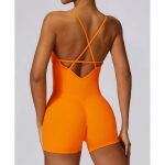 Salopetă fitness damă Portocaliu – FITINT 460 2025 23