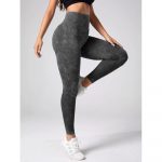 Colanți sport damă push-up talie înaltă Gri – FITINT 435 2025 8