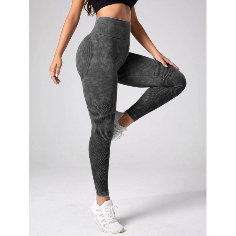 Colanți sport damă push-up talie înaltă Gri – FITINT 435 2025 2