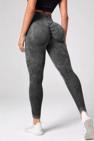Colanți sport damă push-up talie înaltă Mov – FITINT 326 2025 9