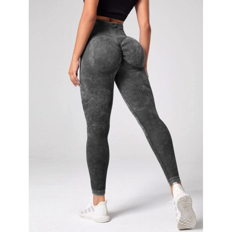 Colanți sport damă push-up talie înaltă Gri – FITINT 435 2025 3