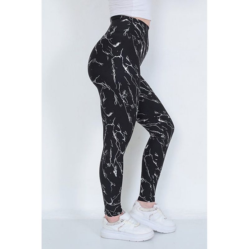 Colanți sport damă talie înaltă Argintiu – FITINT 031 2025 3