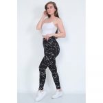 Colanți sport damă talie înaltă Argintiu – FITINT 031 2025 13