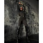 Salopeta modelatoare FITINT Leah cu fermoar dublu si curea Negru 2025 20