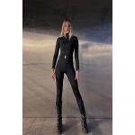 Salopeta modelatoare FITINT Leah cu fermoar dublu si curea Negru 2025 10