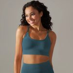 Bustieră sport damă material elastic Verde – FITINT 236 2025 19