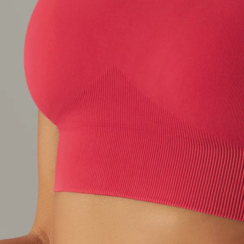 Bustieră sport damă material elastic Rosu – FITINT 238 2025 2
