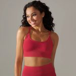 Bustieră sport damă material elastic Rosu – FITINT 238 2025 7