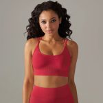 Bustieră sport damă material elastic Rosu – FITINT 238 2025 17