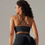 Bustieră sport damă material elastic Negru – FITINT 397 2025 15