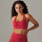Bustiera Sport Dama Spate Decupat Kay Rosu 439 2025 8