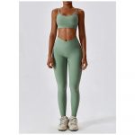 Bustieră sport damă material elastic Verde – FITINT 169 2025 12