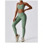 Bustieră sport damă material elastic Verde – FITINT 169 2025 10
