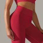 Colanți sport damă talie înaltă Rosu – FITINT 158 2025 13