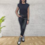 Colanti din piele ecologica FITINT Estela Negru 266 2025 7