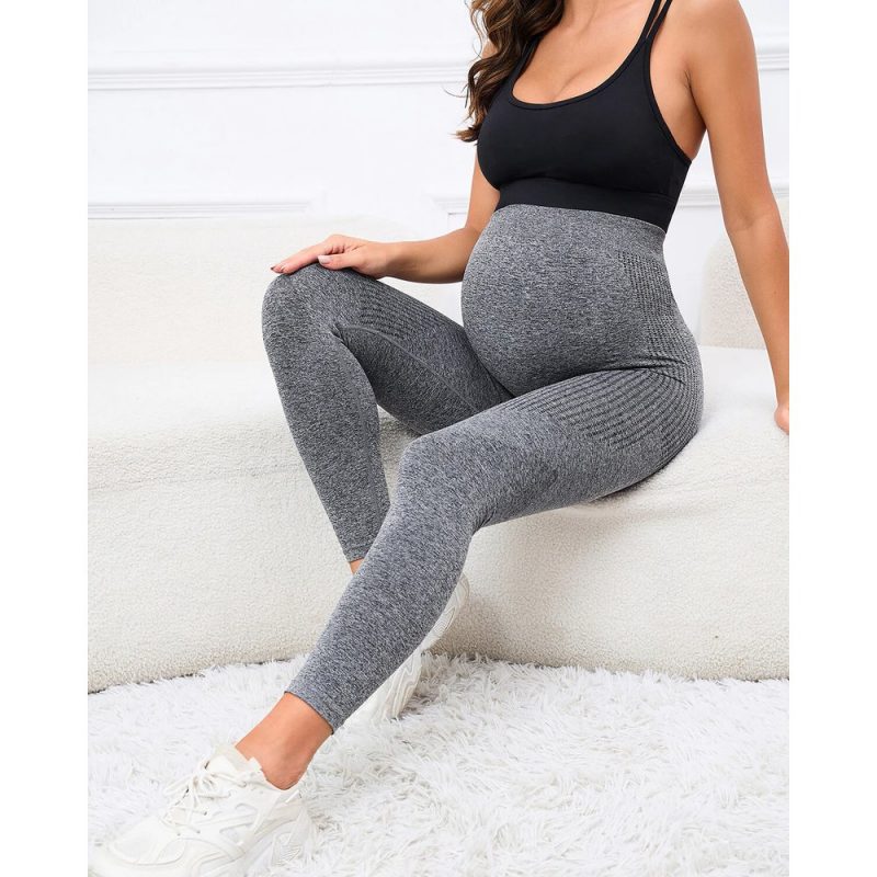 Colanți sport damă push-up Gri – FITINT 069 2025 5